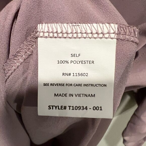 Lush NWT lilac/grey sheer tunic blouse small with v-neck - Picture 7 of 8